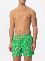 Man light fabric swim shorts with Gin print | PORTOFINO DRY GIN SPECIAL EDITION