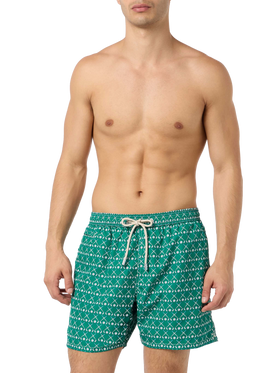 Man lightweight fabric swim-shorts Lighting Micro Fantasy with golf print