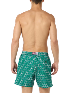 Man lightweight fabric swim-shorts Lighting Micro Fantasy with golf print