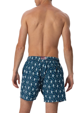Costume da bagno da uomo in tessuto leggero Lighting Micro Fantasy con stampa orologi