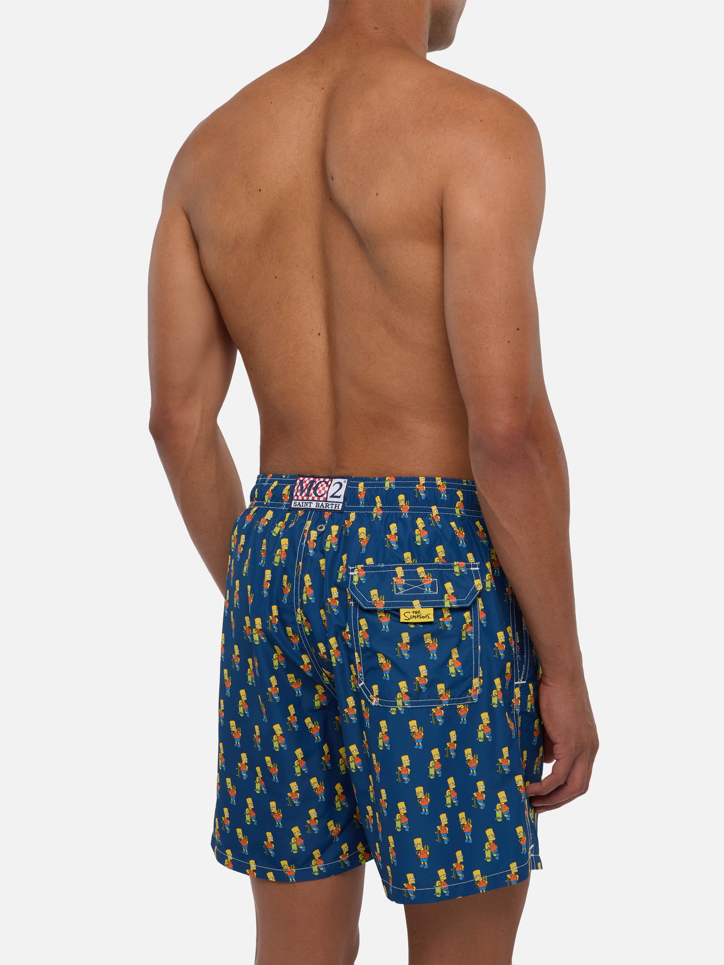 Costume da bagno da uomo in tessuto leggero con stampa skater Bart | EDIZIONE SPECIALE DEI SIMPSON