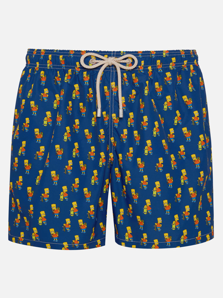 Costume da bagno da uomo in tessuto leggero con stampa skater Bart | EDIZIONE SPECIALE DEI SIMPSON