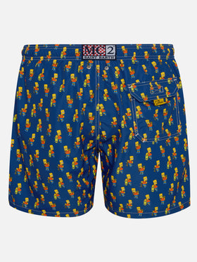 Costume da bagno da uomo in tessuto leggero con stampa skater Bart | EDIZIONE SPECIALE DEI SIMPSON