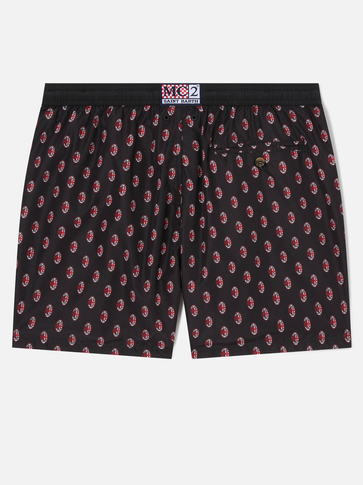 Herren-Badeshorts aus leichtem Stoff mit Milan-Print | MAILAND SONDERAUSGABE