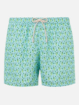 Herren-Badeshorts aus leichtem Stoff mit Mojito-Print