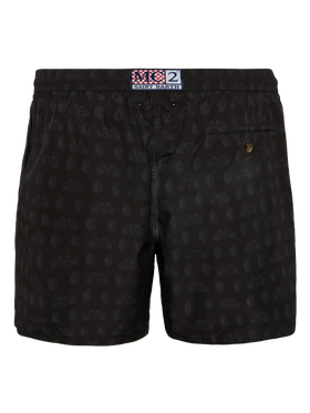 Lightweight fabric swim shorts Lighting with Milan print | AC MILAN SPECIAL EDITION