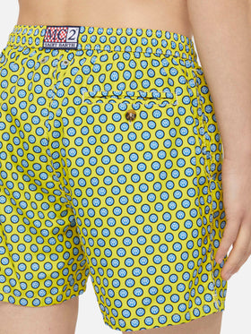 Lightweight fabric swim shorts Lighting with Inter print | INTER FC SPECIAL EDITION - MC2 Saint Barth