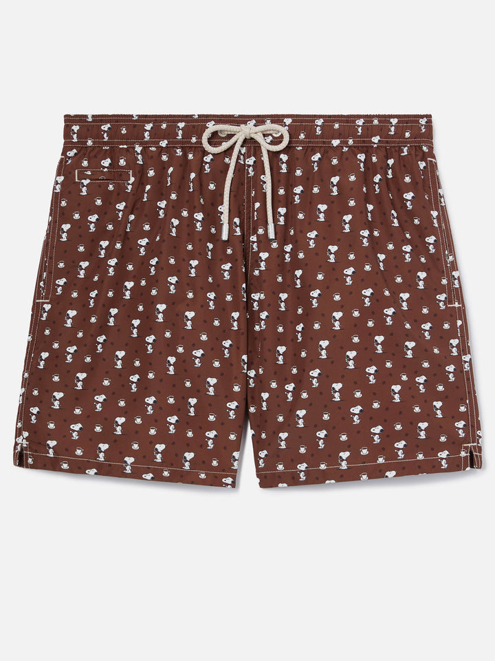 Brown Lighting Micro swim shorts with Snoopy print | Special Edition