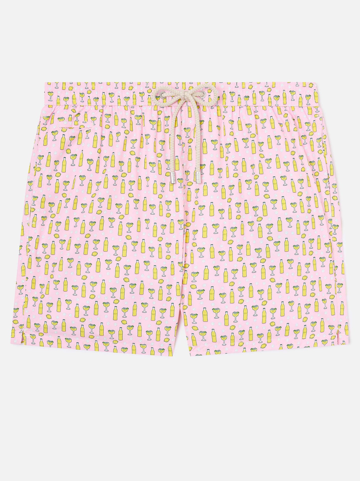 Short de bain micro Pink Lighting avec imprimé cocktail Tassoni | Special Edition 