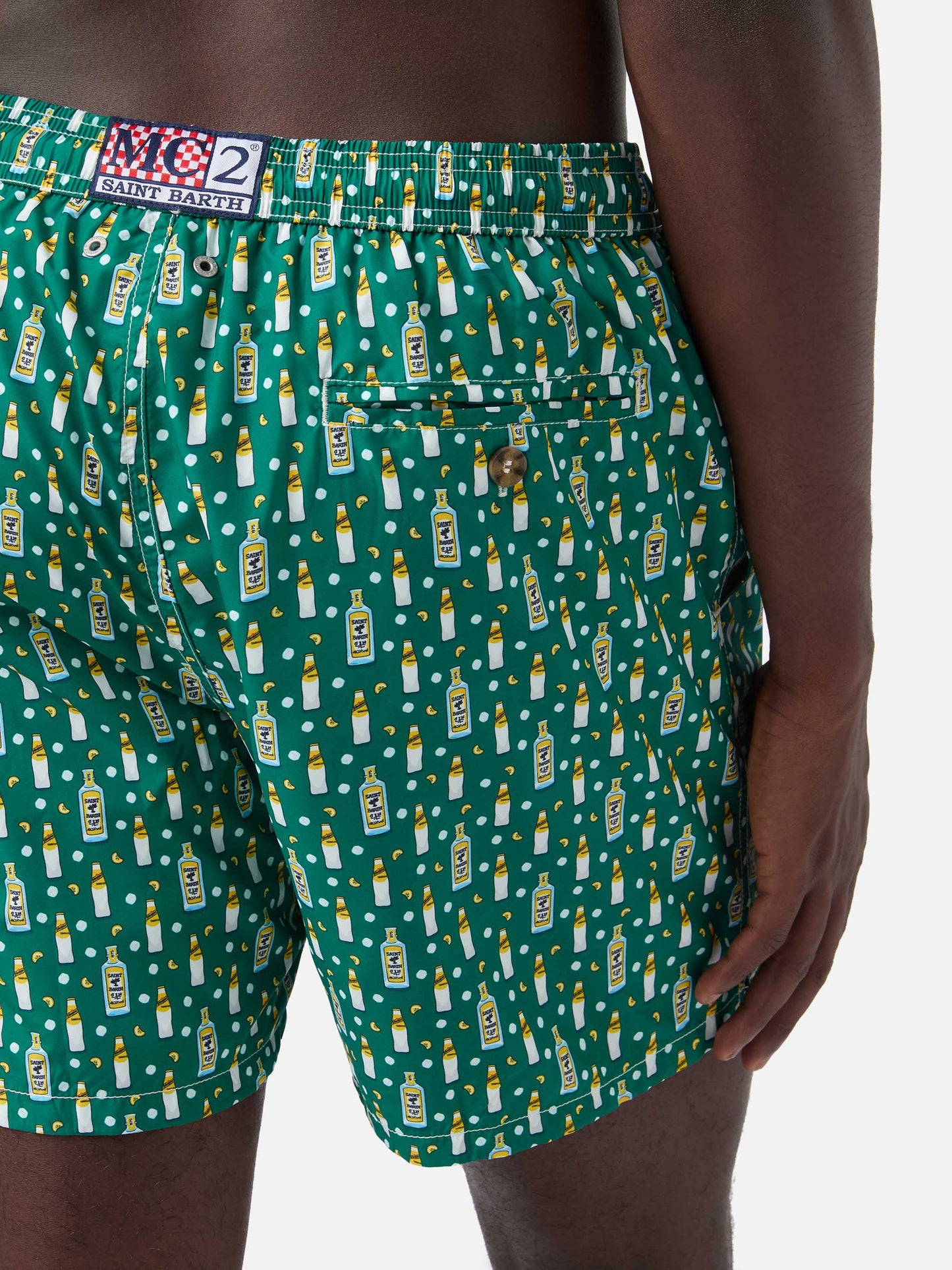 Green Lighting Micro swim shorts with Schweppes print | Special Edition