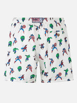 Herren-Badeshorts aus leichtem Stoff Lighting Micro Fantasy mit Marvel Super Heroes-Aufdruck | MARVEL-SONDERAUSGABE