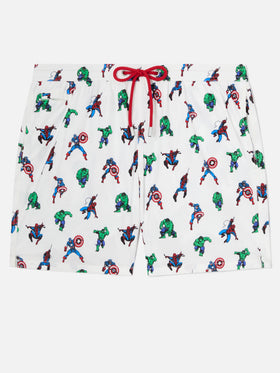 Herren-Badeshorts aus leichtem Stoff Lighting Micro Fantasy mit Marvel Super Heroes-Aufdruck | MARVEL-SONDERAUSGABE