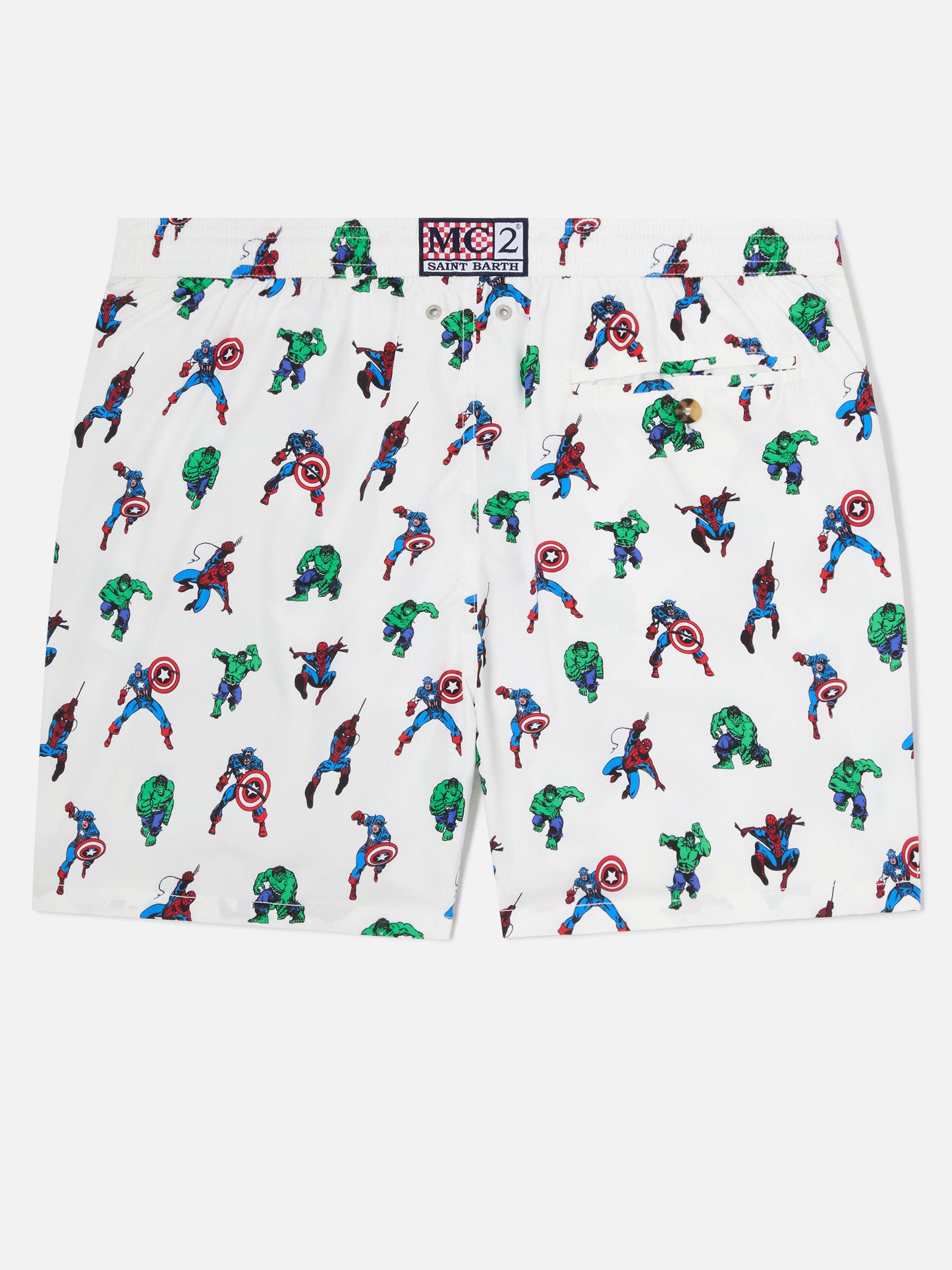 Herren-Badeshorts aus leichtem Stoff Lighting Micro Fantasy mit Marvel Super Heroes-Aufdruck | MARVEL-SONDERAUSGABE