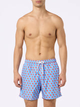 Man lightweight fabric swim shorts with Torino logo print | AC TORINO SPECIAL EDITION