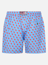 Man lightweight fabric swim shorts with Torino logo print | AC TORINO SPECIAL EDITION