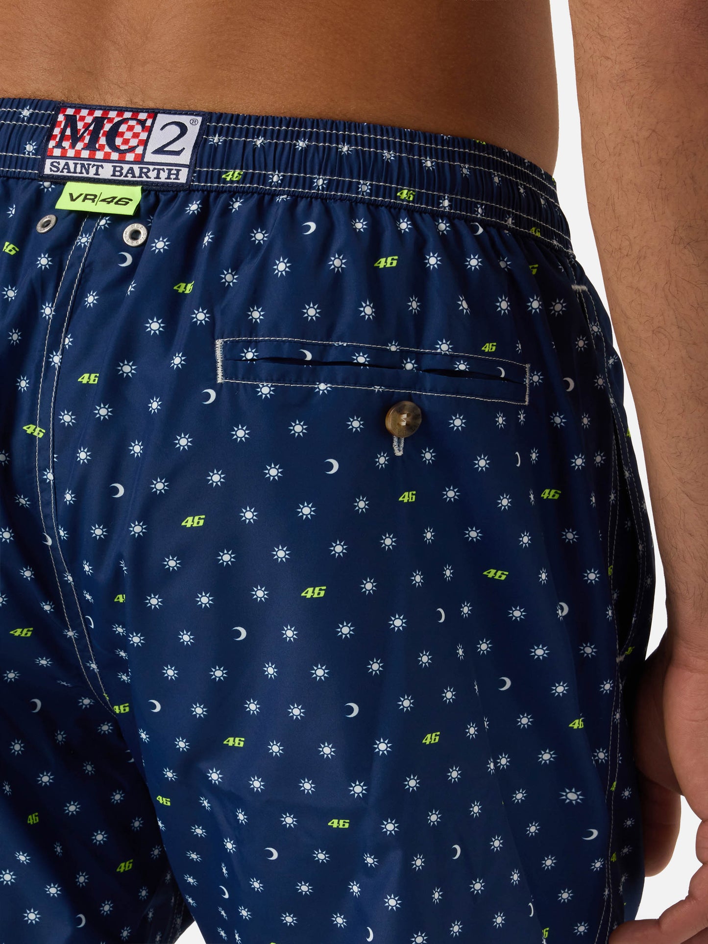 Costume mare Lighting Micro blu navy con stampa VR46 | VR46 SPECIAL EDITION