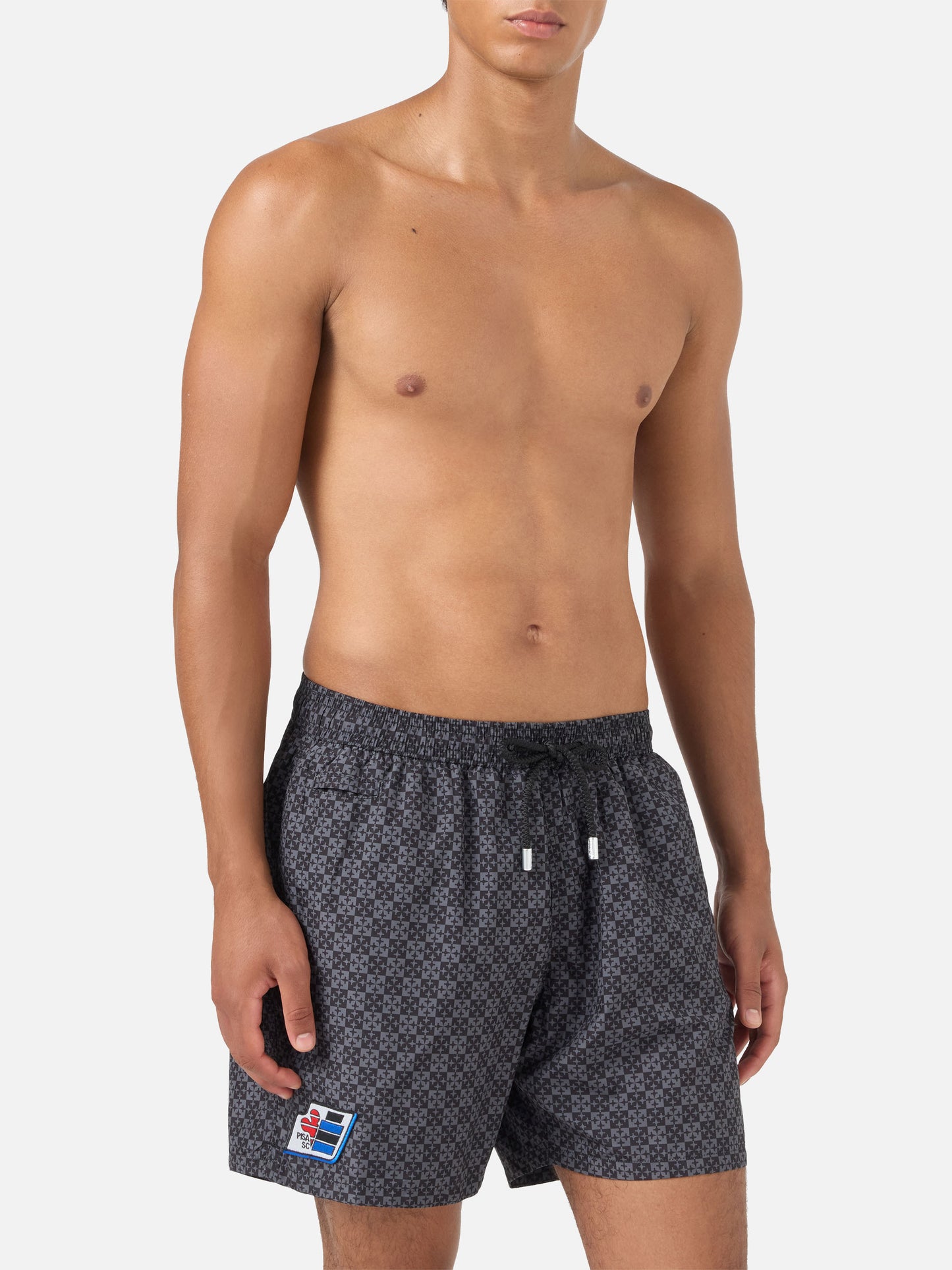Bañador tipo shorts Black Lighting Micro con estampado Pisa SC Croce | PS SC SPECIAL EDITION 