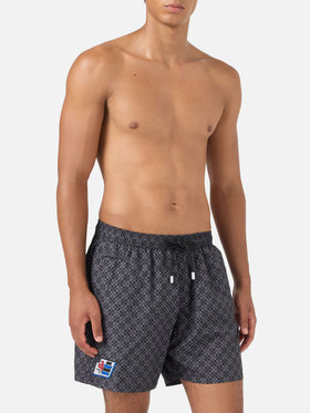 Bañador tipo shorts Black Lighting Micro con estampado Pisa SC Croce | PS SC SPECIAL EDITION 