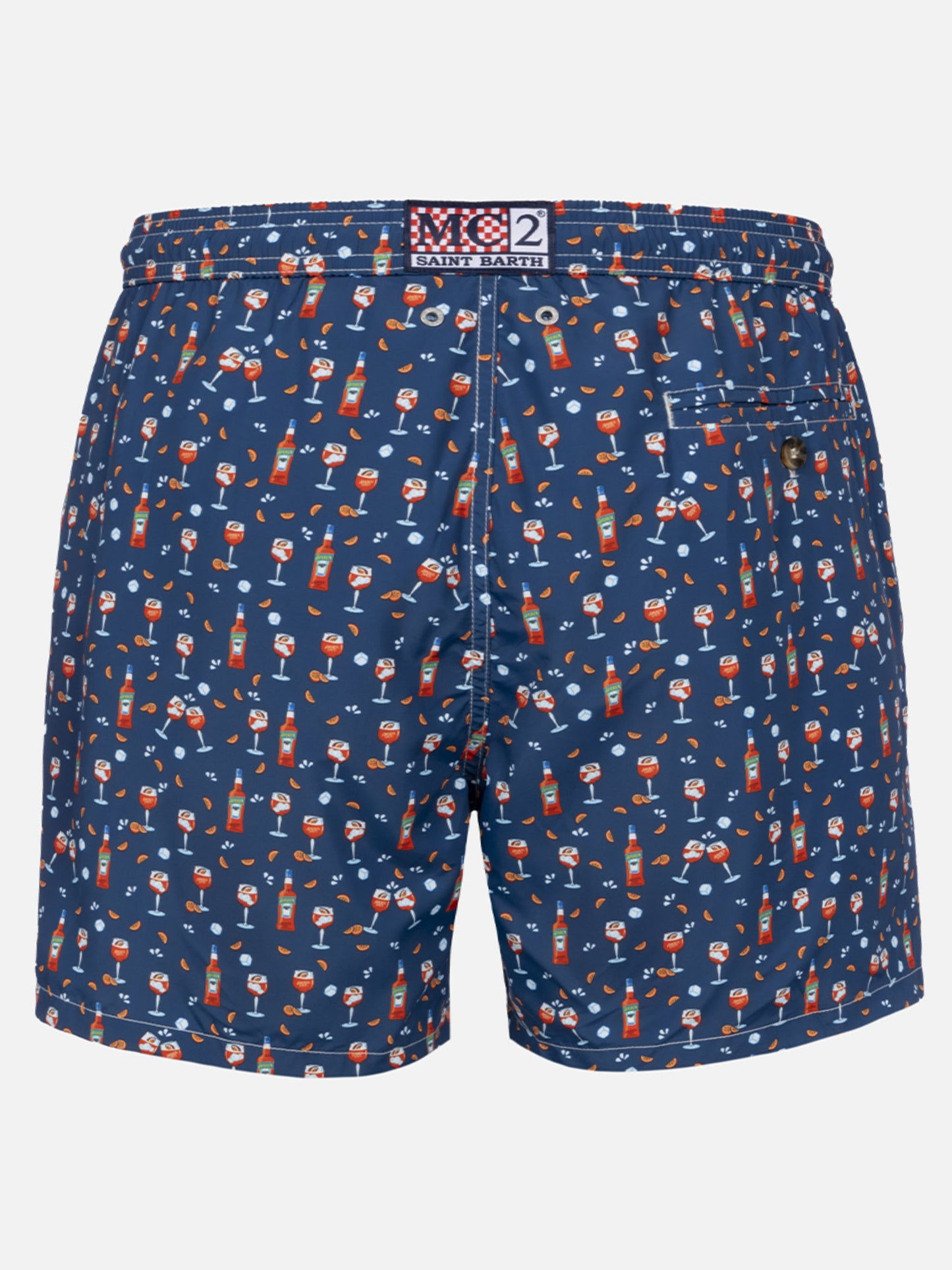 Herren-Badeshorts aus leichtem Stoff Lighting Micro Fantasy mit Aperol Spritz-Aufdruck | APEROL SONDEREDITION