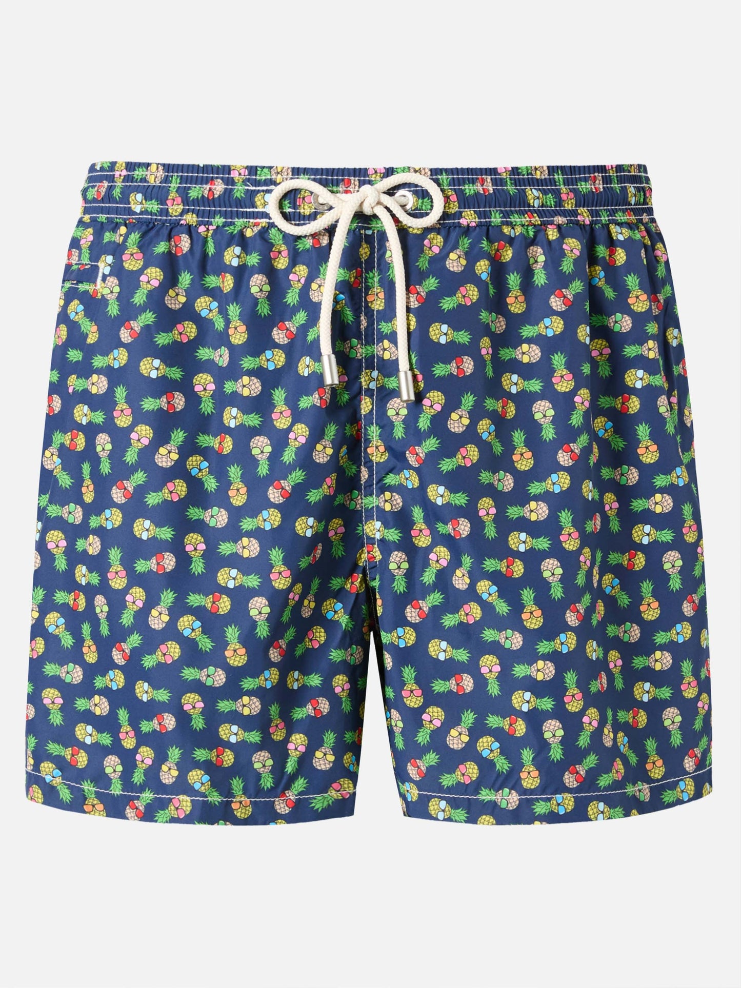 Leichte Badehose aus leuchtendem Stoff mit Ananas-Print