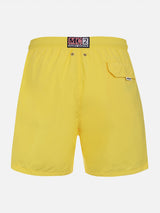 Man lightweight fabric light yellow swim shorts Lighting Pantone | PANTONE® SPECIAL EDITION