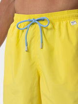 Man lightweight fabric light yellow swim-shorts Lighting Pantone | PANTONE SPECIAL EDITION