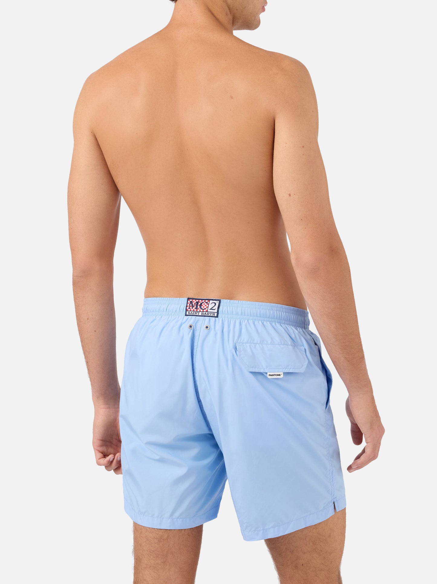 Ultraleichte himmelblaue Pantone-Badeshorts | Special Edition 