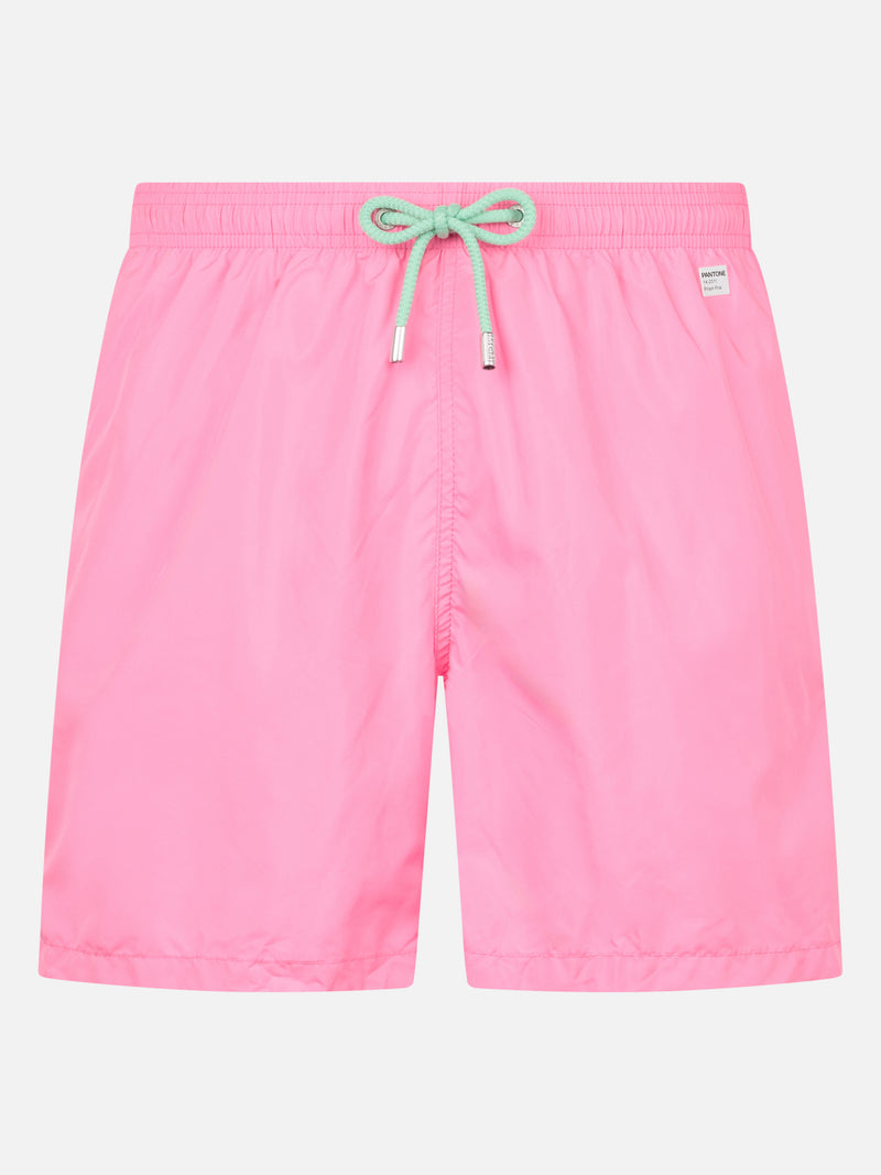 Man lightweight fabric pink swim shorts Lighting Pantone PANTONE SPECIAL EDITION