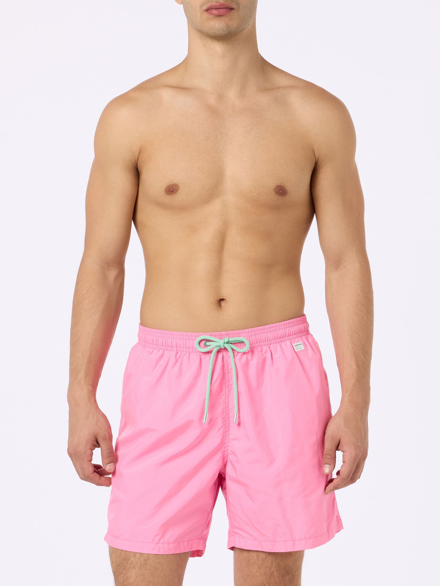 Man lightweight fabric pink swim shorts Lighting Pantone | PANTONE® SPECIAL EDITION