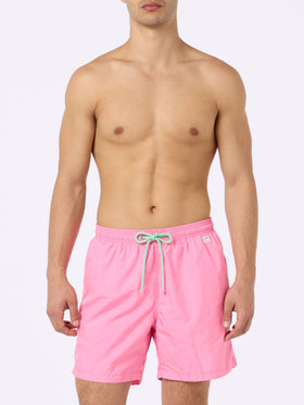 Man lightweight fabric pink swim shorts Lighting Pantone | PANTONE® SPECIAL EDITION