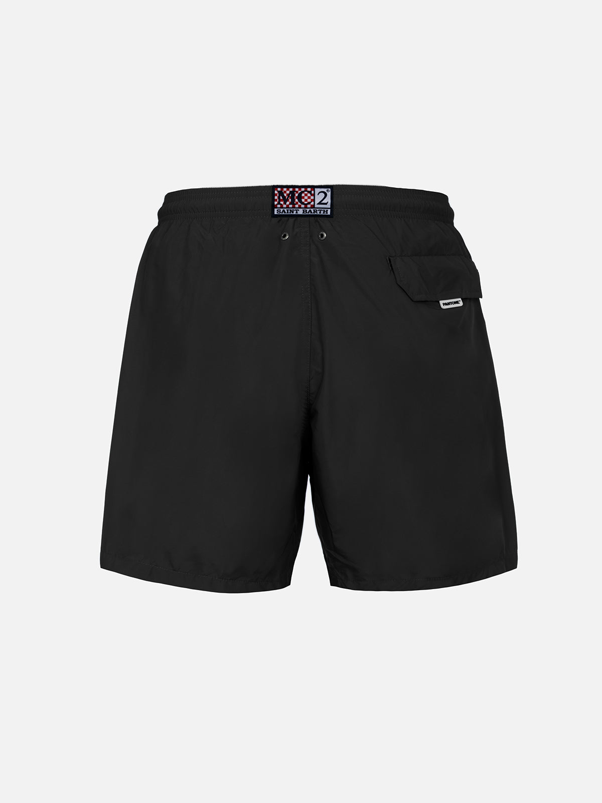 Schwarze Badeshorts für Herren aus leichtem Stoff Lighting Pantone | PANTONE® SPECIAL EDITION