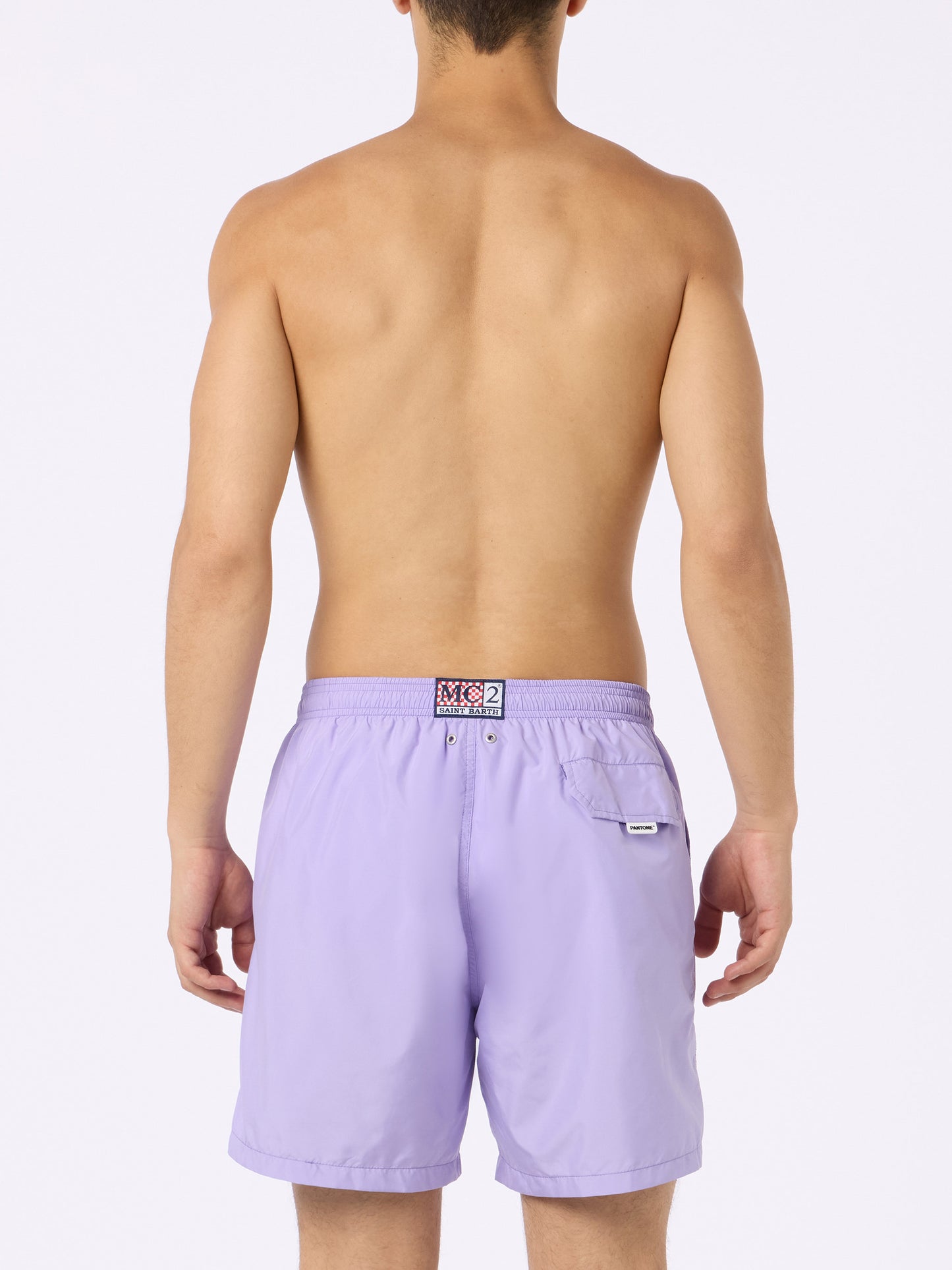 Lila Badeshorts für Herren aus leichtem Stoff Lighting Pantone | PANTONE® SPECIAL EDITION