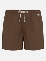 Braune Badeshorts aus leichtem Stoff Lighting Pantone | PANTONE® SPECIAL EDITION