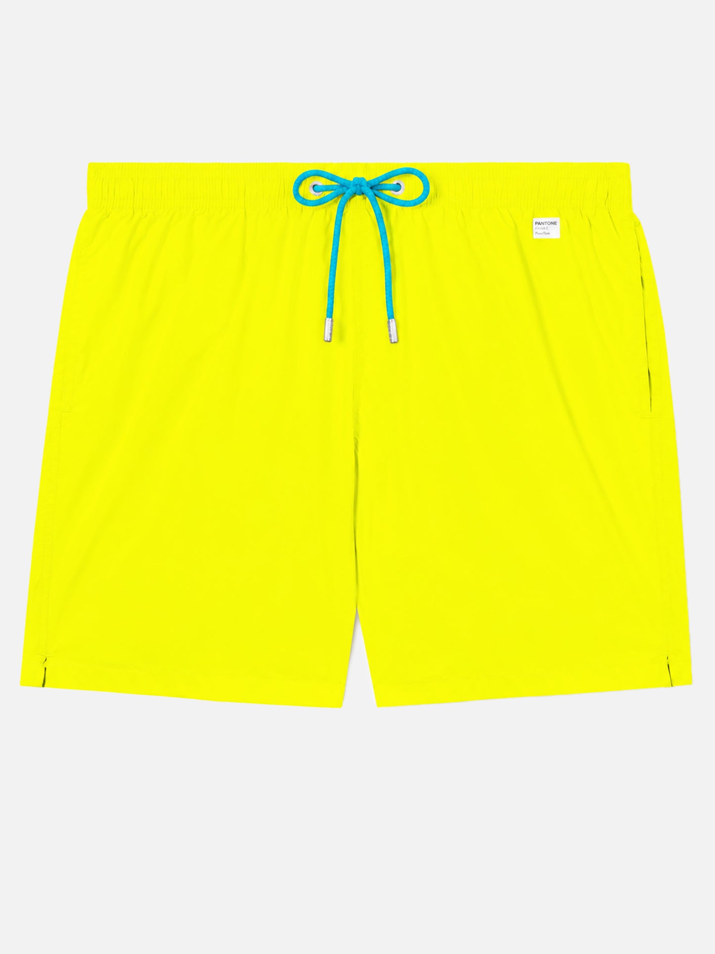 Bañador corto Lighting Pantone amarillo flúor en tejido técnico elástico | Edición Especial 