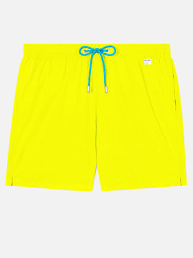 Bañador corto Lighting Pantone amarillo flúor en tejido técnico elástico | Edición Especial 
