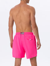 Man lightweight fabric fluo pink swim-shorts Lighting Pantone | PANTONE SPECIAL EDITION