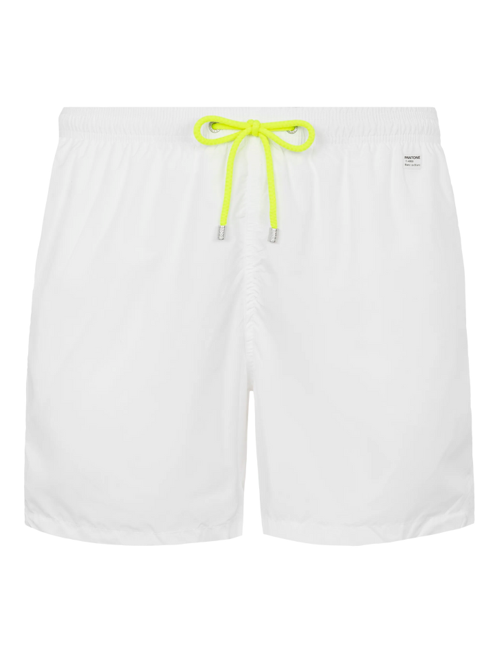 Weiße Badeshorts aus leichtem Stoff Lighting Pantone | PANTONE® SPECIAL EDITION
