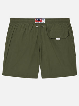 Leichte Badehose aus Stoff in Military-Grün Lighting Pantone | PANTONE® SPECIAL EDITION 