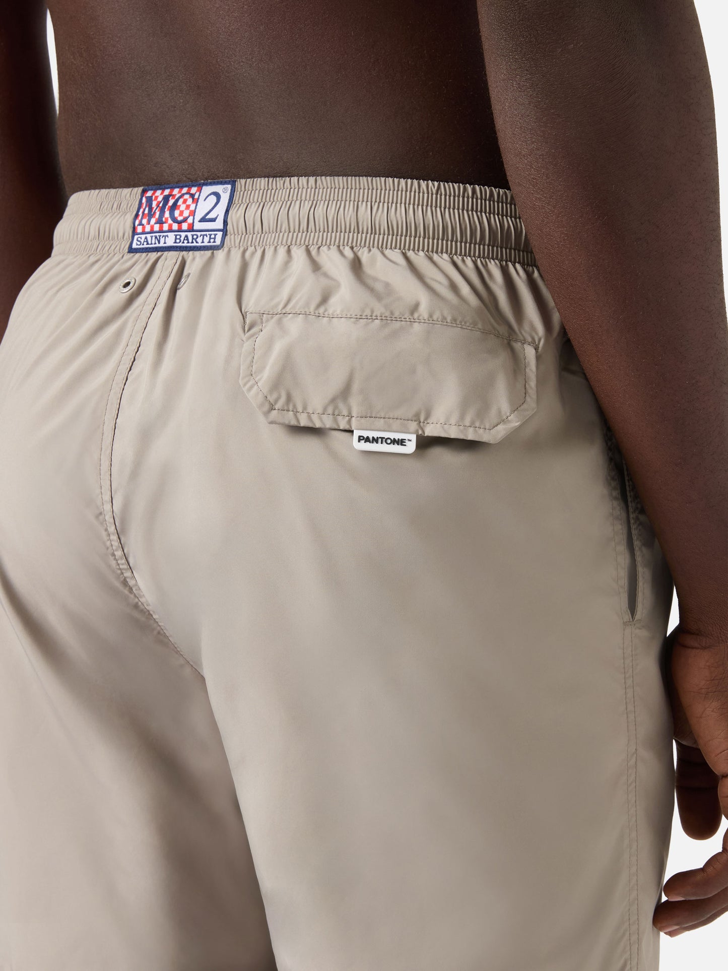 Costume mare Lighting Pantone khaki tinta unita | Special Edition