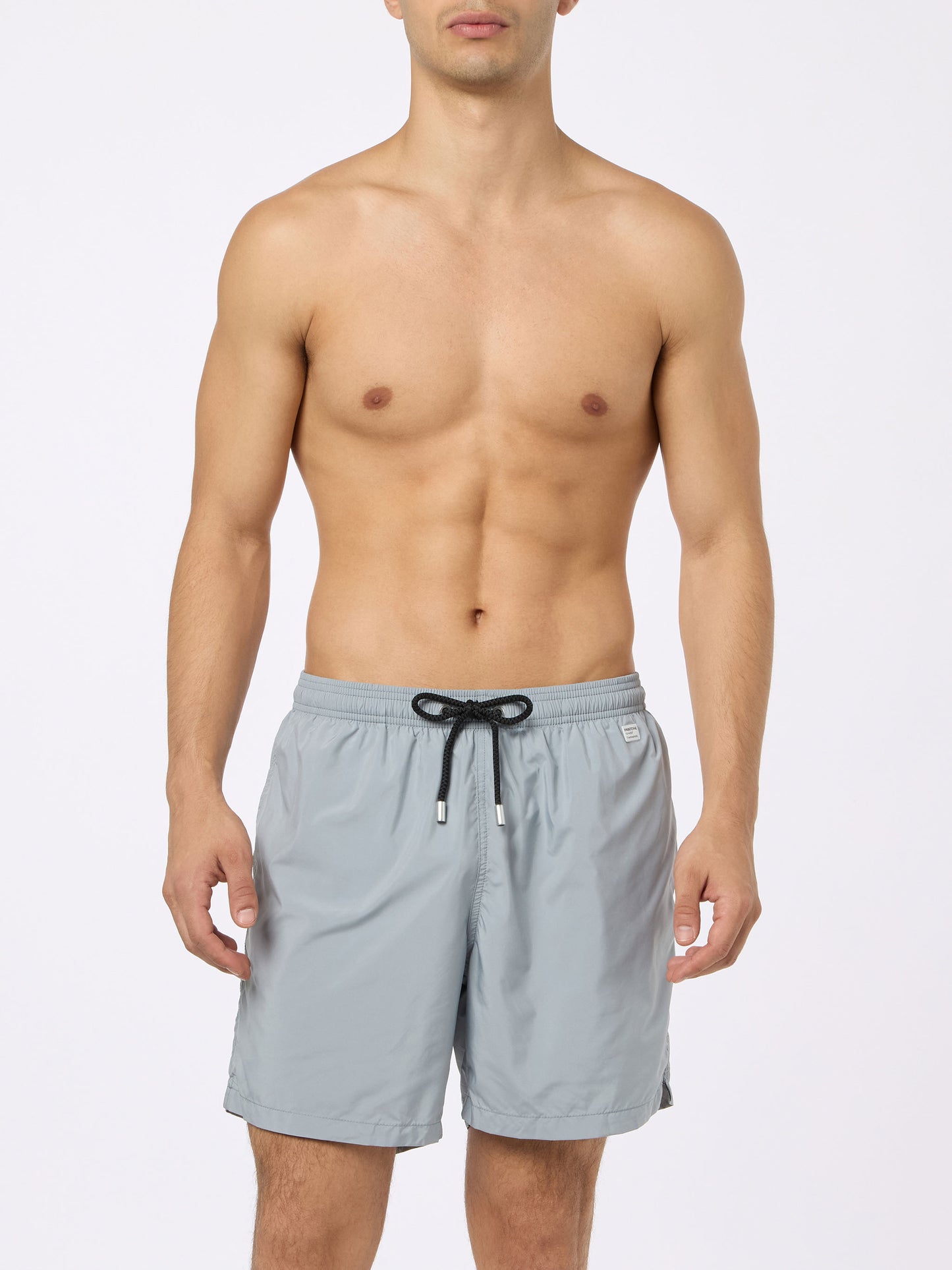Graue Badeshorts für Herren aus leichtem Stoff Lighting Pantone | PANTONE® SPECIAL EDITION