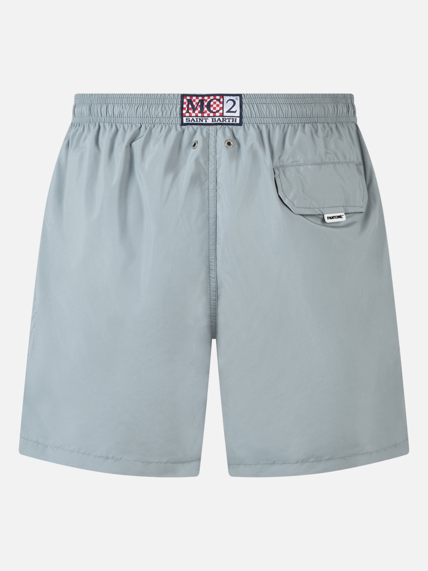 Graue Badeshorts für Herren aus leichtem Stoff Lighting Pantone | PANTONE® SPECIAL EDITION