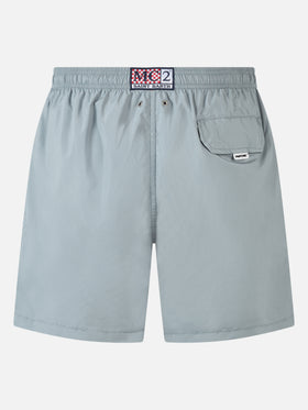 Graue Badeshorts für Herren aus leichtem Stoff Lighting Pantone | PANTONE® SPECIAL EDITION