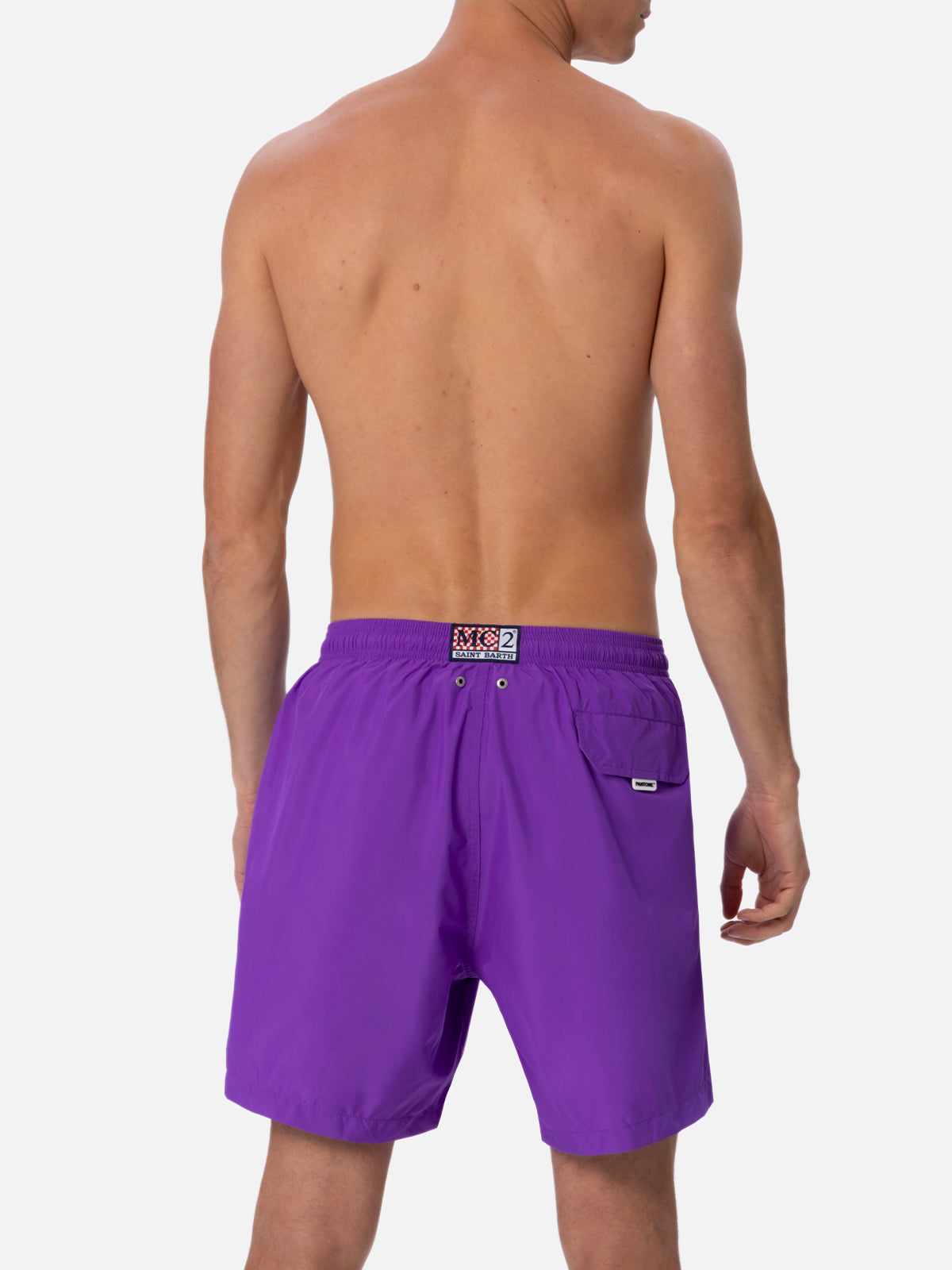 Man lightweight fabric purple swim shorts Lighting Pantone | PANTONE® SPECIAL EDITION - MC2 Saint Barth