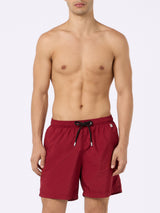 Man lightweight fabric burgundy swim-shorts Lighting Pantone | PANTONE SPECIAL EDITION