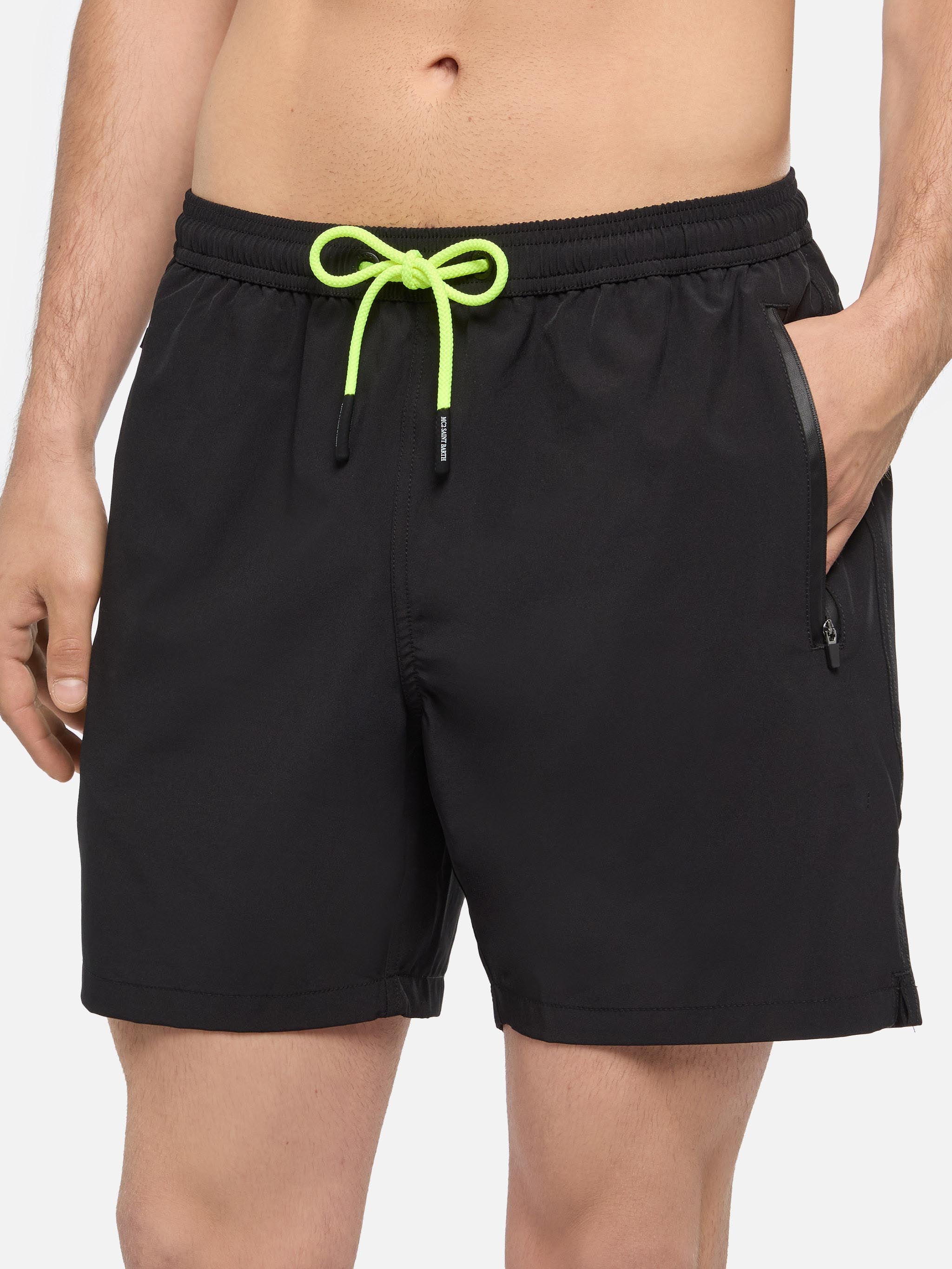 Black zipped swim shorts Lighting Submarine – MC2 Saint Barth