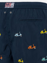 Lightweight fabric swim-shorts Lighting with Vespa embroidery | VESPA SPECIAL EDITION