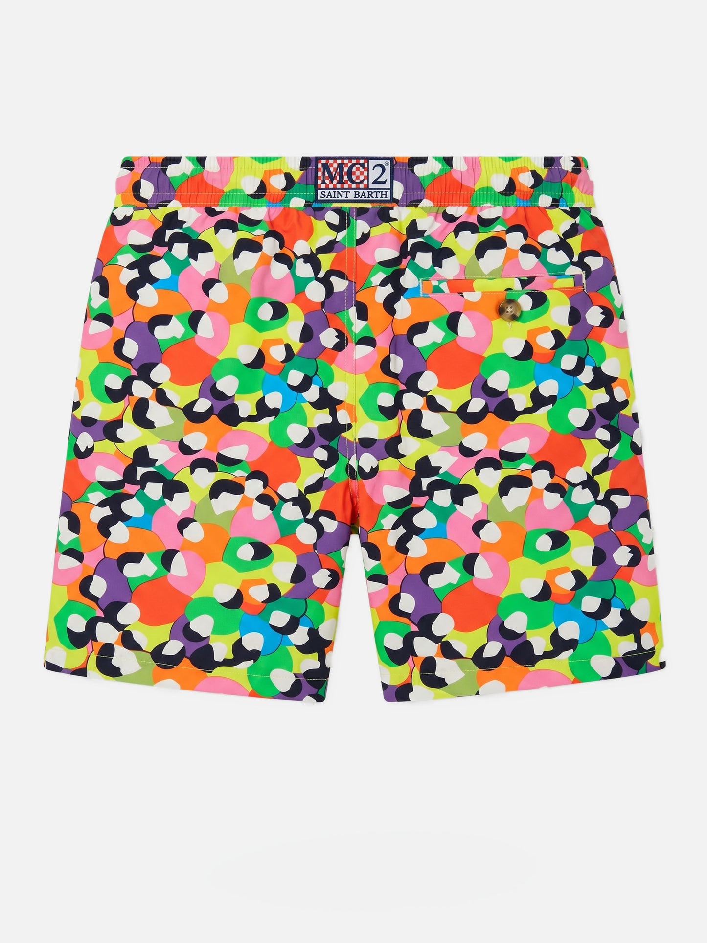 Shorts mare Lighting multicolor con stampa astratta | Special Edition