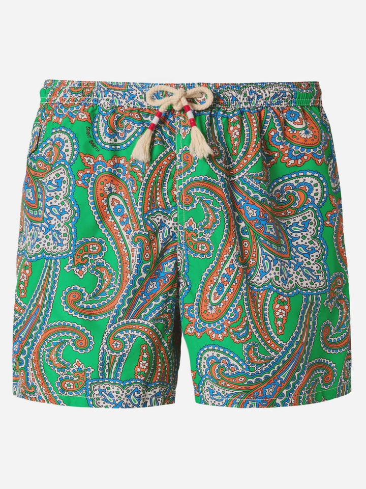 Leichte Badehose Lightning 70 aus Stoff mit Paisley-Muster