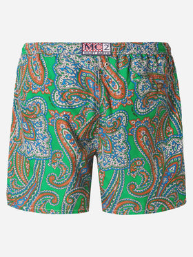 Leichte Badehose Lightning 70 aus Stoff mit Paisley-Muster