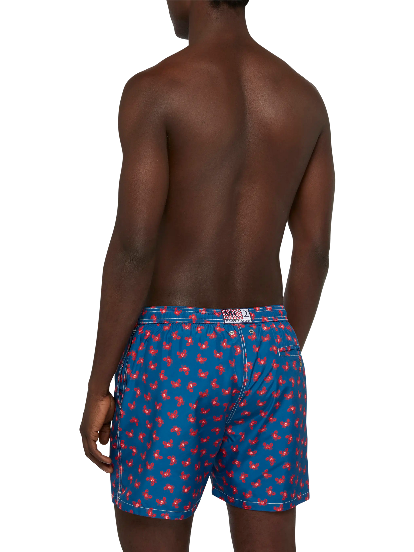 Lightweight fabric swim-shorts Lighting 70 with crabs print